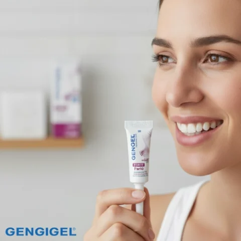 Gengigel forte perio pro rychlou pomoc při těžkých aftách, bolesti dásní, zánětu, parodontóze a krvácení
