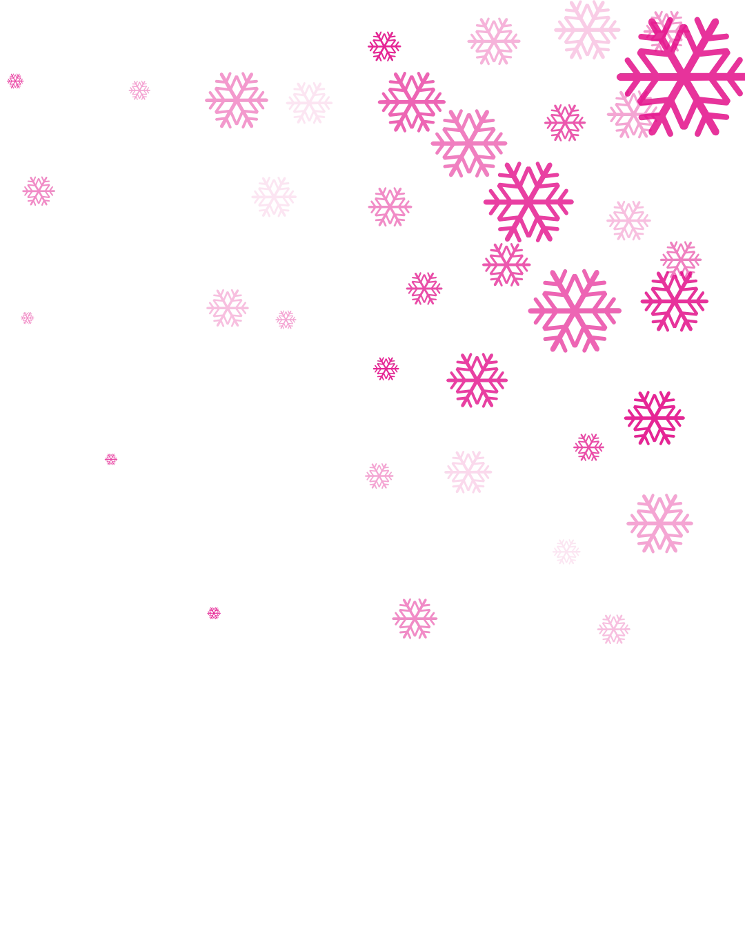 červené vločky na průhledném pozadí<br />
