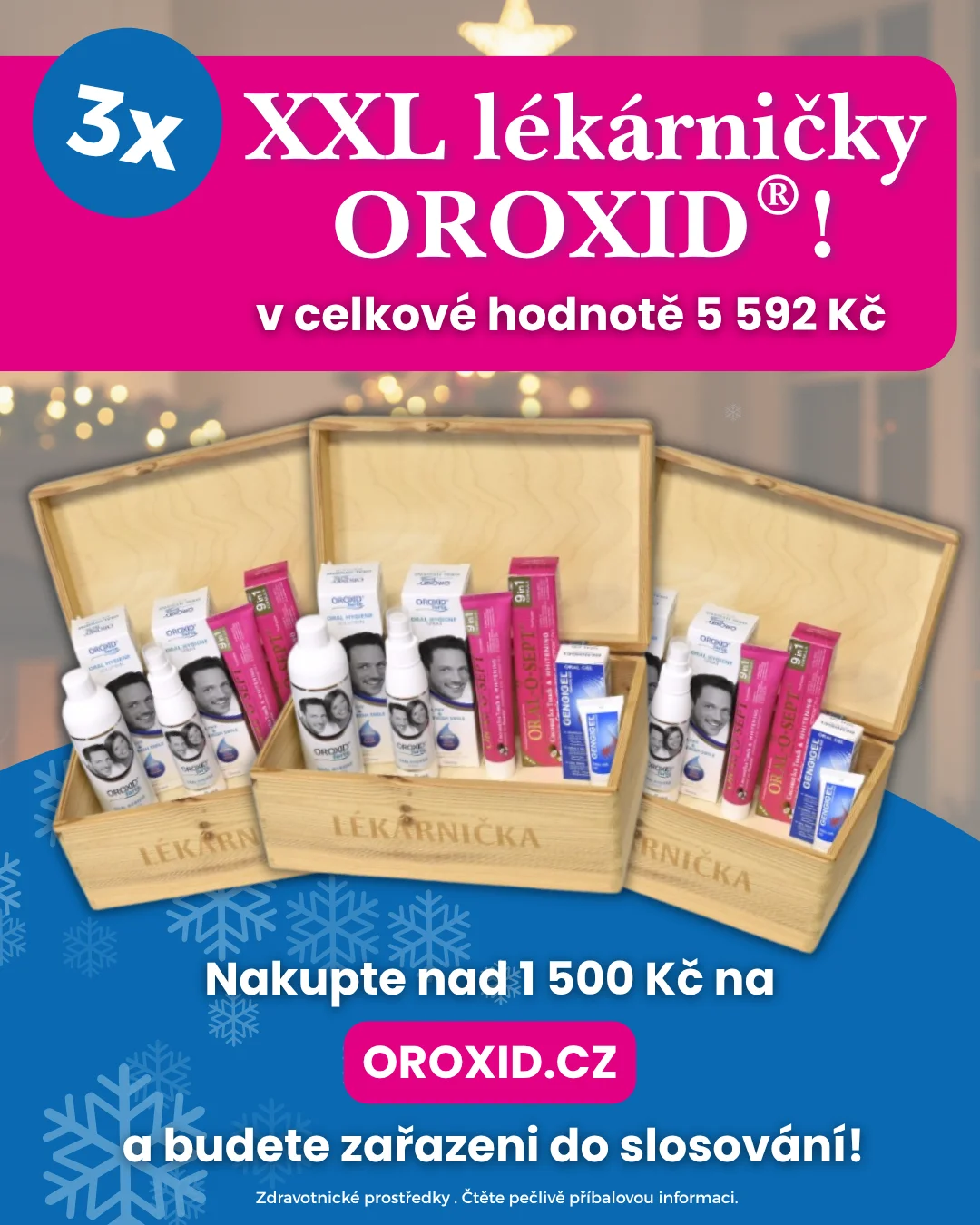 3x XXL lékárnička pro podporu hojení v hodnotě 6 258 Kč ve vánoční soutěži