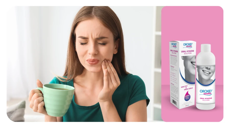 Roztok Sensitiv na citlivé zuby a dásně. Mírní pichlavou bolest způsobenou odhalenými krčky. Jak s nimi zatočit?